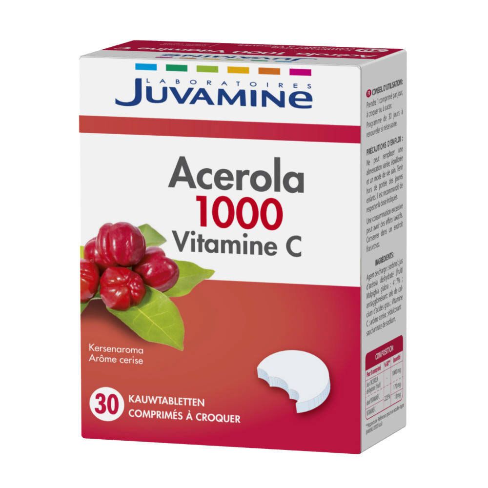 Juvamin Acerola 1000 Vitamin C Kirschgeschmack