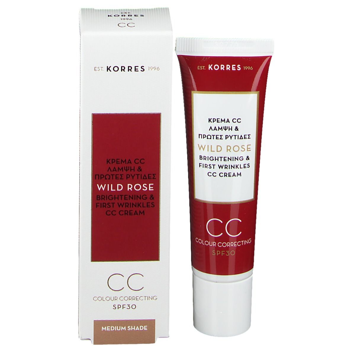 KORRES CC Cream SPF30 mittel getönte Creme shopapotheke.ch
