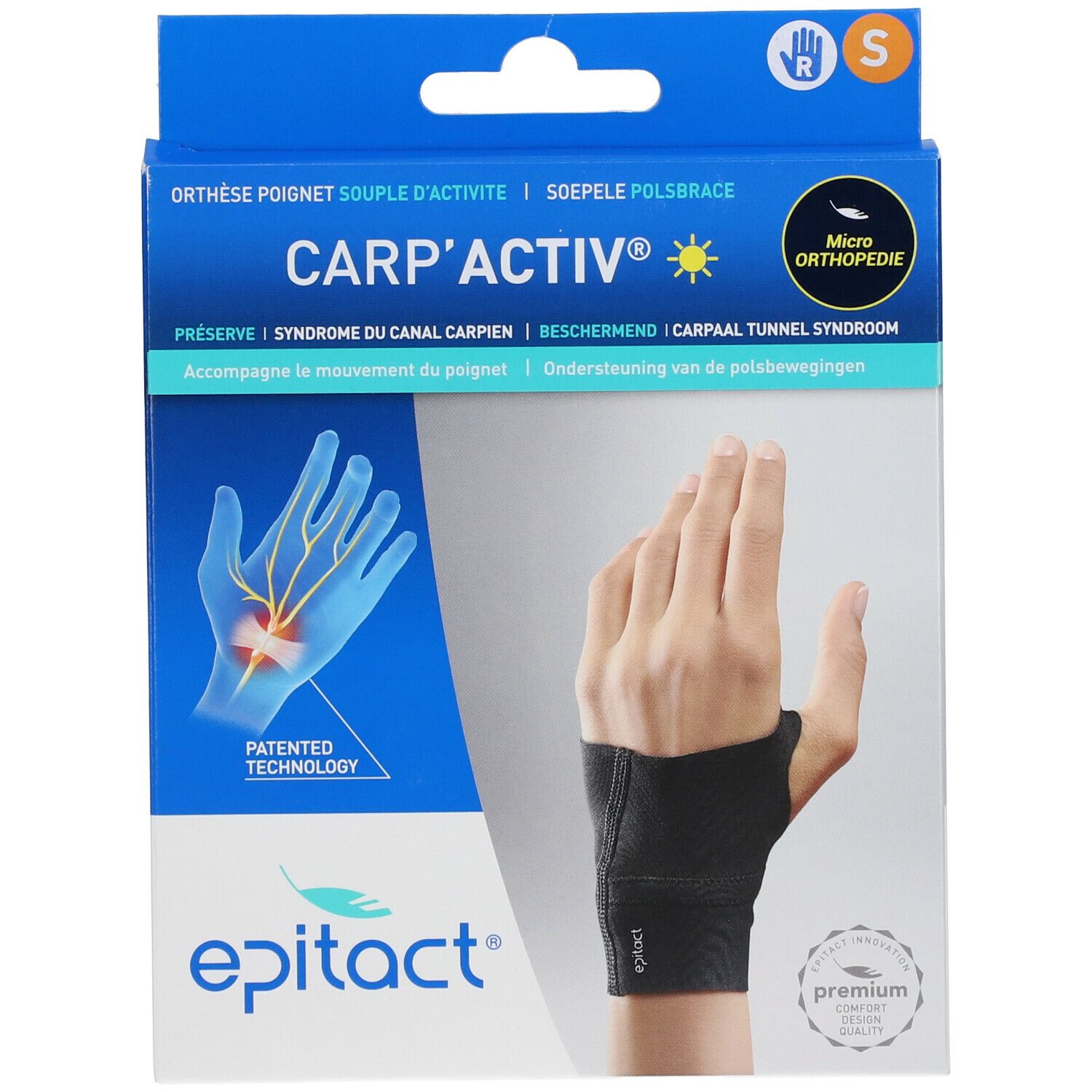 Image of Epitact® Handgelenkorthese CARP'Activ™ Rechts Small