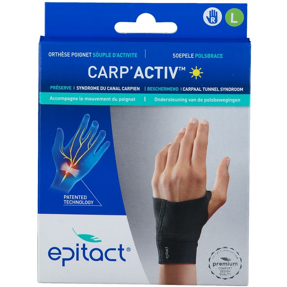 EPITACT® Orthèse Poignet Carp'Activ Droite Large