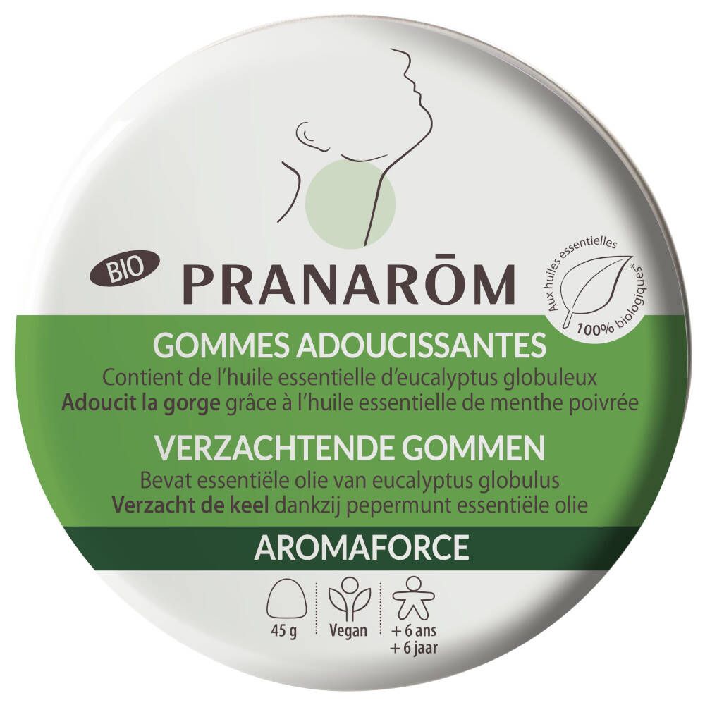 Pranarôm AROMAFORCE Bio Weichmachende Gummis Minze/Eukalyptus