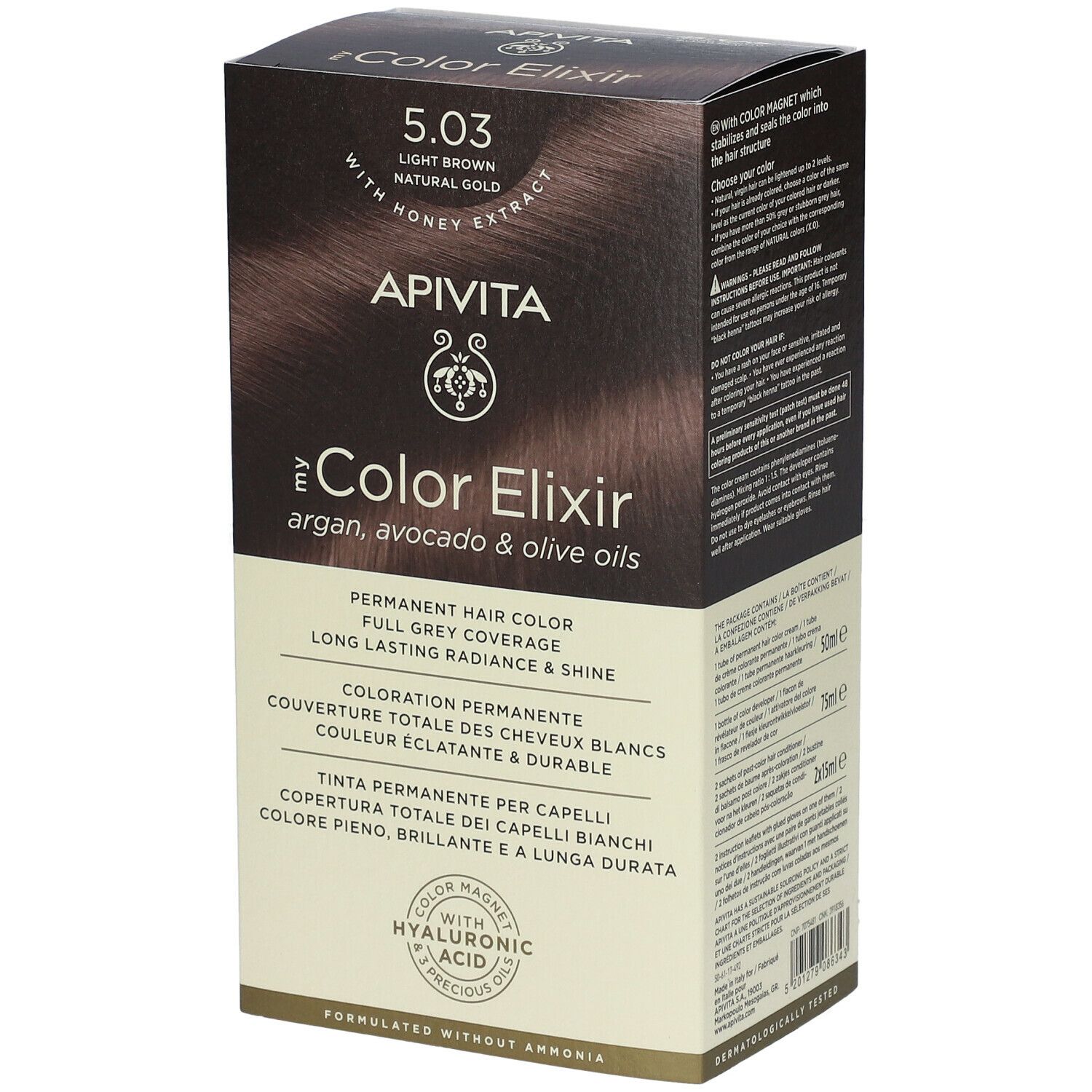 Image of APIVITA My Color Elixir 5.03 Marron claire Natürliches Gold