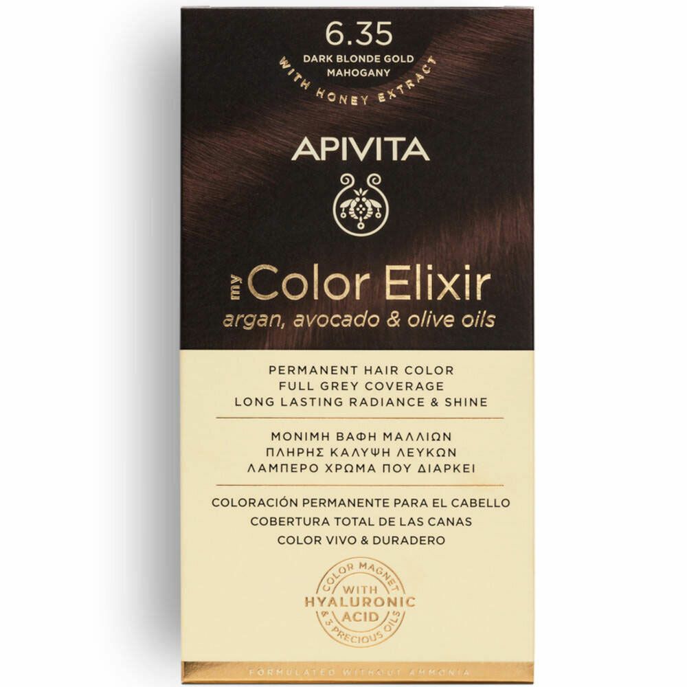 Image of APIVITA My Color Elixir 6.35 Blondes Foncé Gold Mahagoni