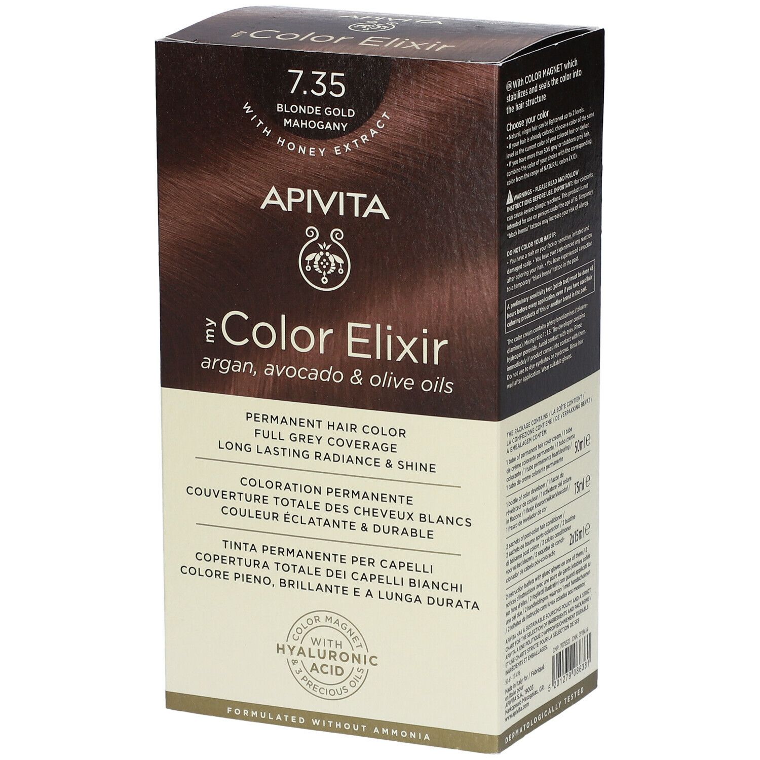 Image of APIVITA My Color Elixir 7.35 Blond Gold Mahagoni