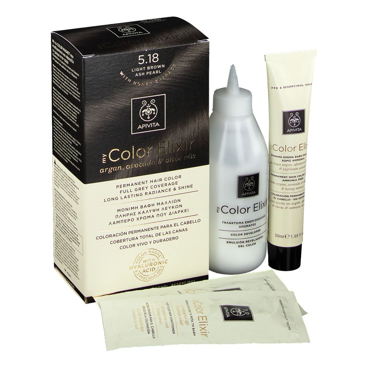 APIVITA My Color Elixir 5.18 Marron claire Ash Pearl