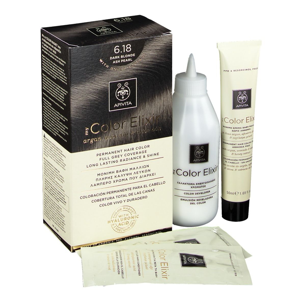 APIVITA My Color Elixir 6.18 Blond foncé Ash Pearl
