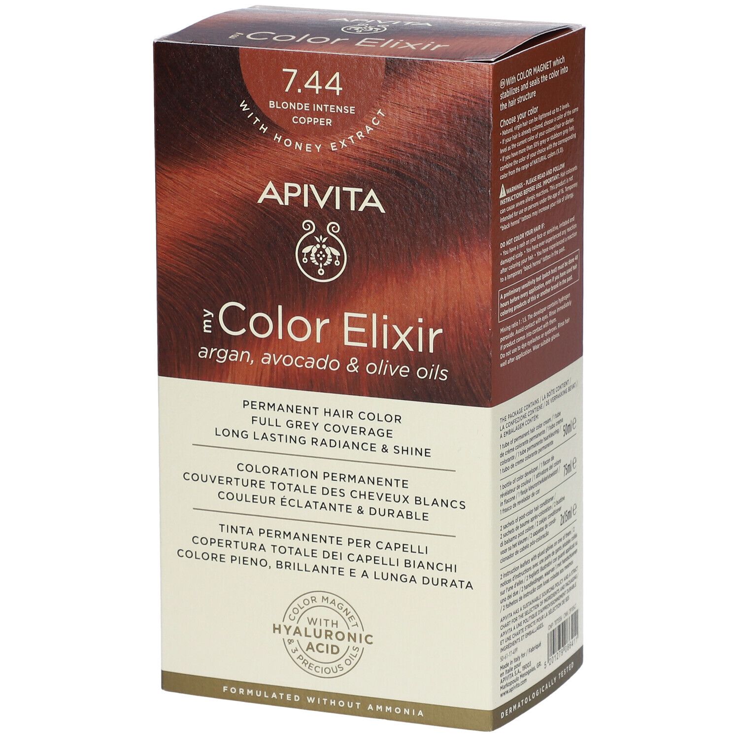 APIVITA My Color Elixir 7.44 Blond Intense Cuivre