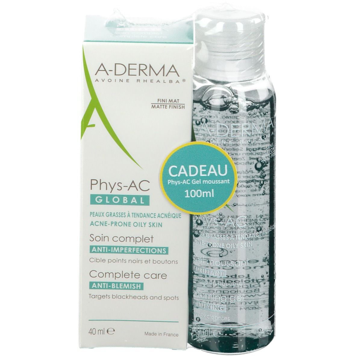 A-DERMA Phys-AC Creme + Mizellenreinigungswasser