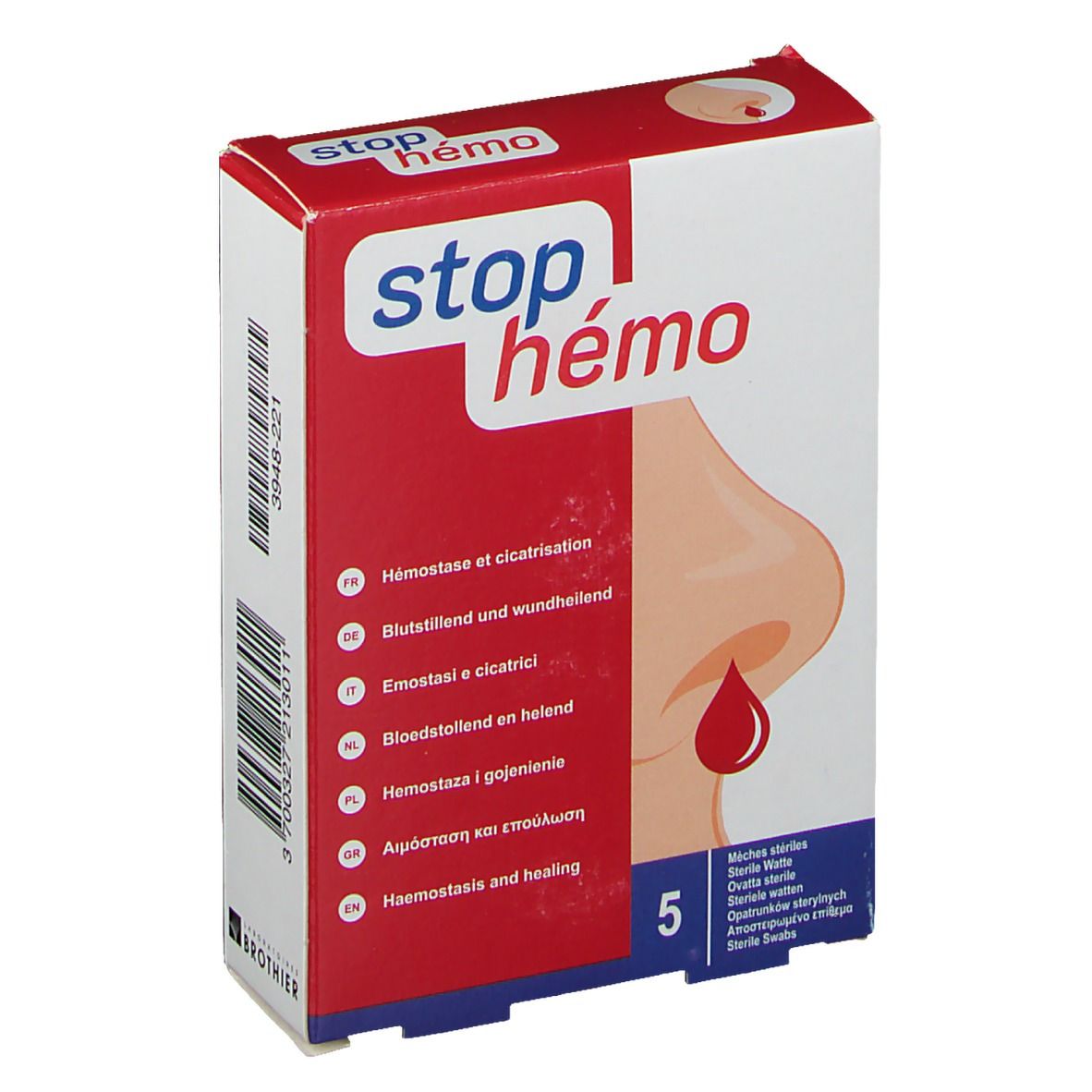 Stop Hémo Sterile Dochte 5 x 4 cm