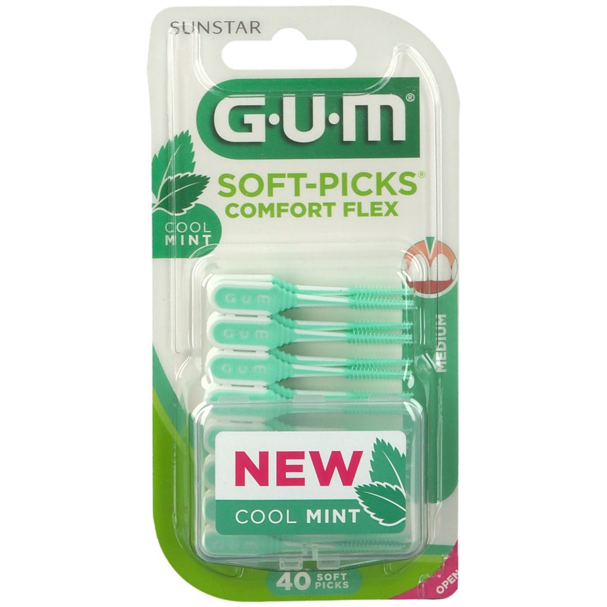 GUM® Soft-Picks® Comfort Flex Medium Taste Mint