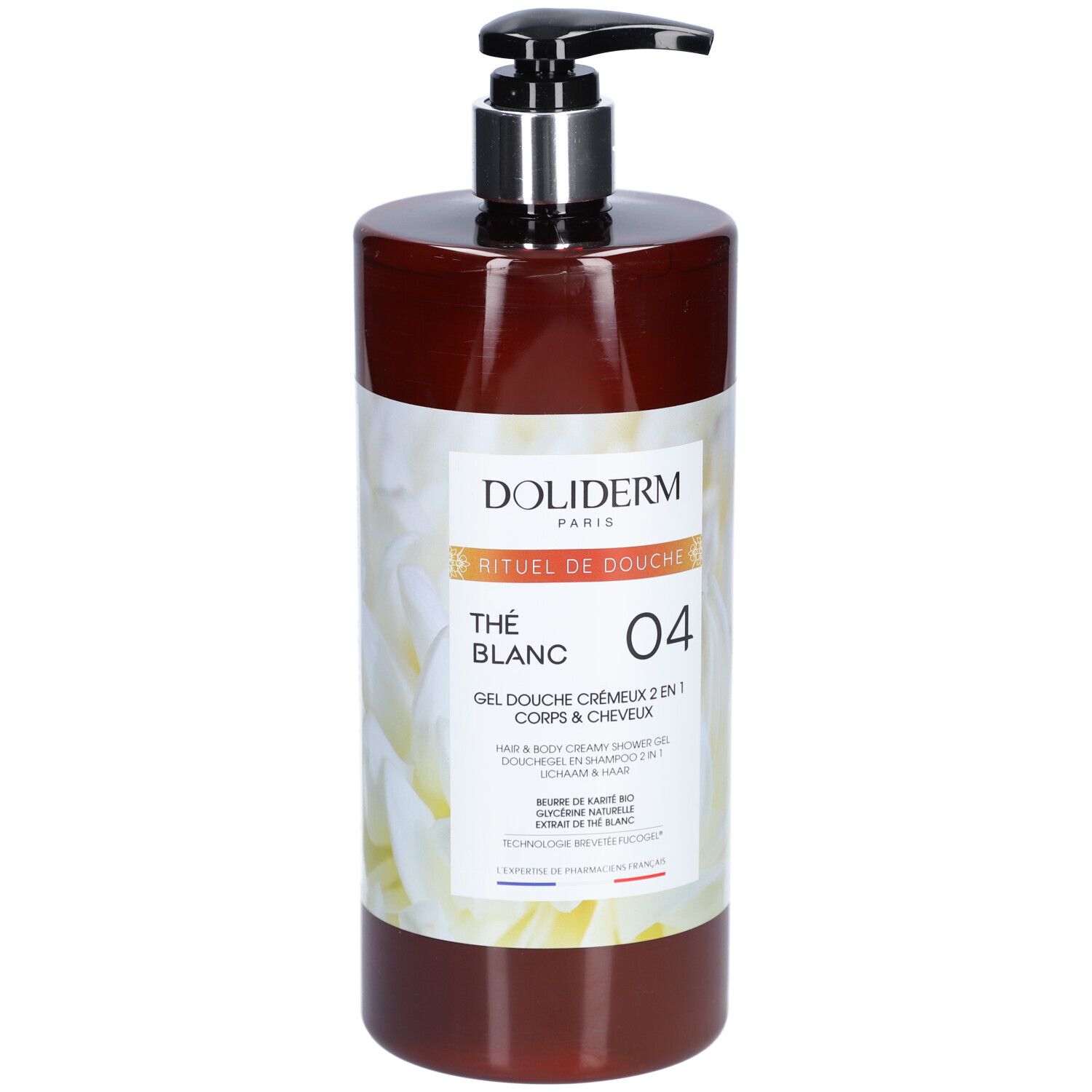 DOLIDERM THÉ BLANC 04 Gel douche crémeux 2 en 1