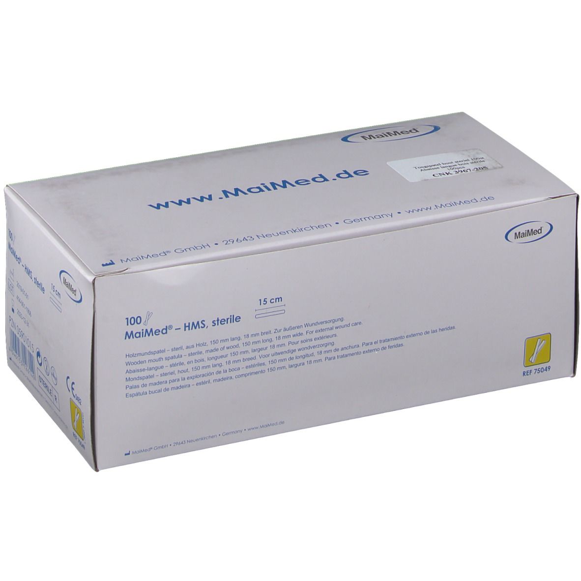 MaiMed® HMS Mundspatel Steriles Holz 15 cm