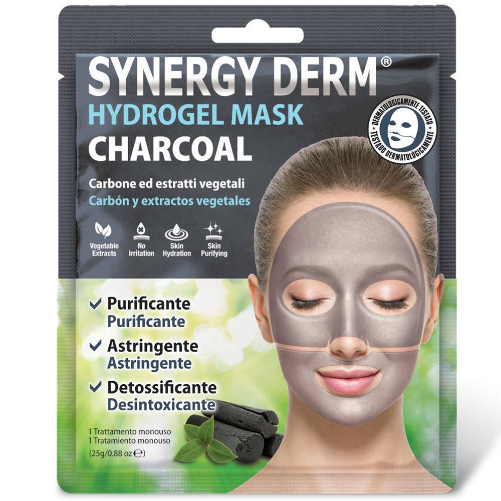 SYNERGY DERM® Hydrogel Maske Aktivkohle