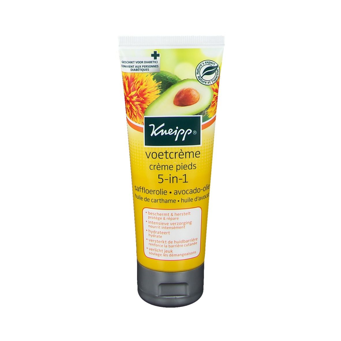 Kneipp® Crème pieds 5 en 1 Huile de carthame - Huile d'avocat