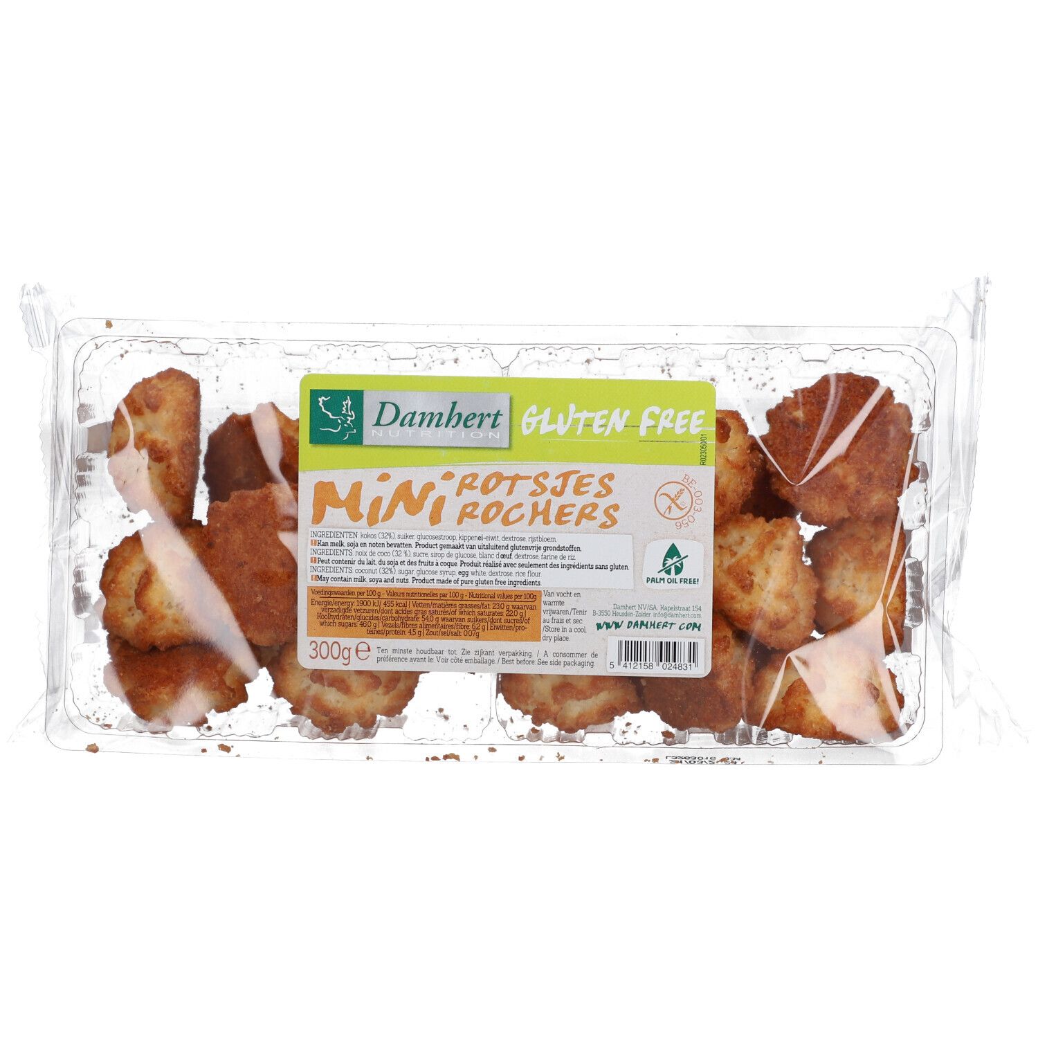 Damhert Mini Kokosmakronen glutenfrei