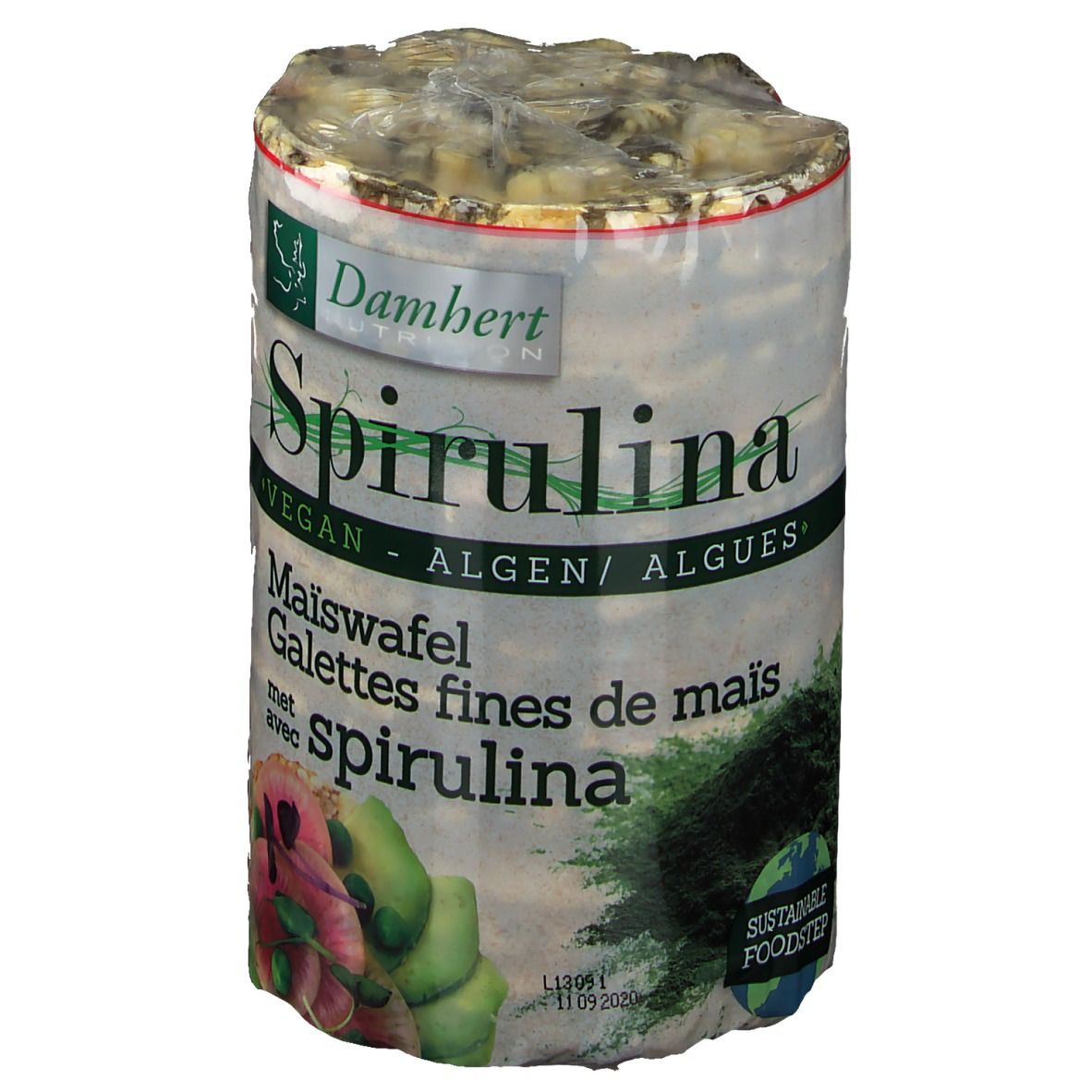 Damhert Reiswaffeln mit Spirulina-Algen
