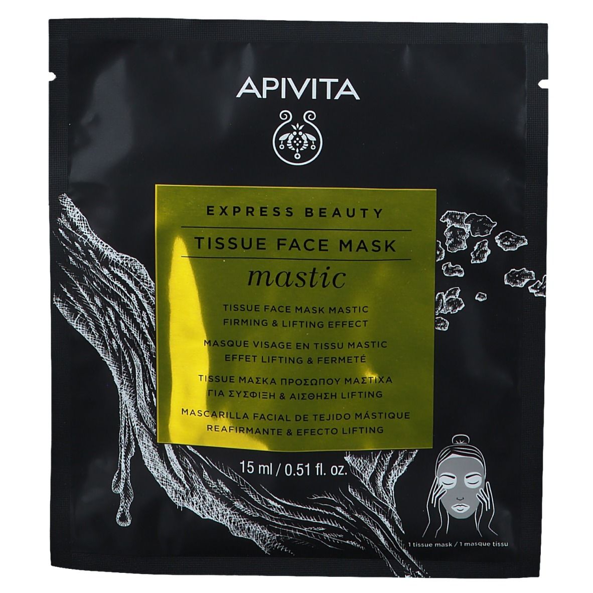 Apivita Express Beauty Masque Visage en Tissu Mastic