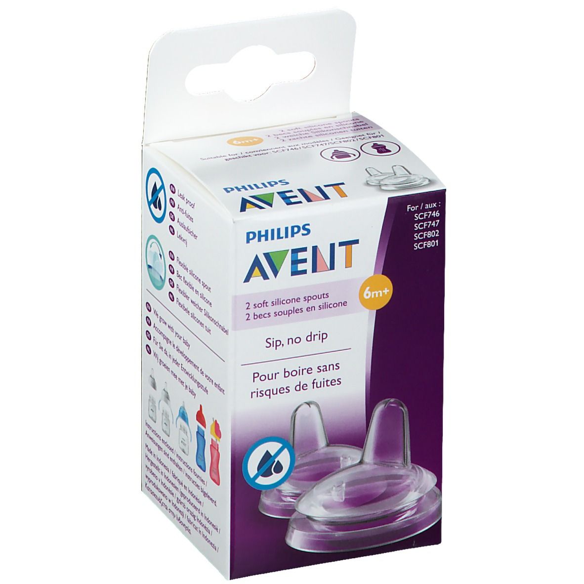 Avent Becs souples en silicone +6 mois