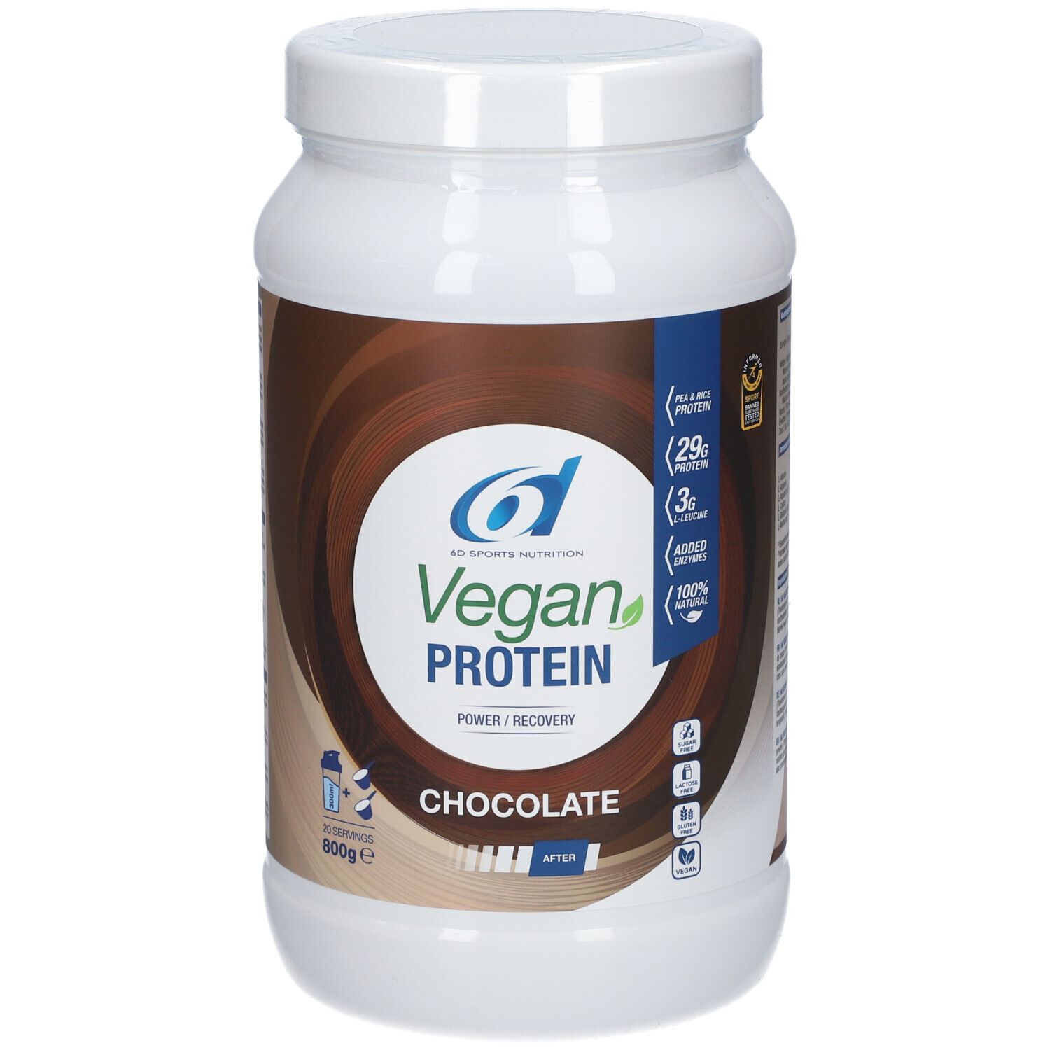 6D SPORTS NUTRITION Vegan PROTEIN Chocolat