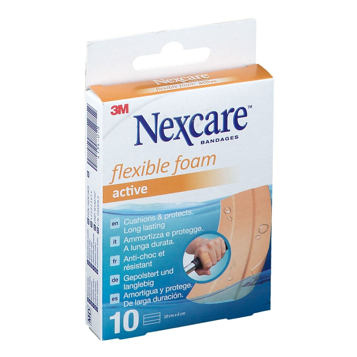 Image of Nexcare™ flexible foam active 10 x, x 6 cm