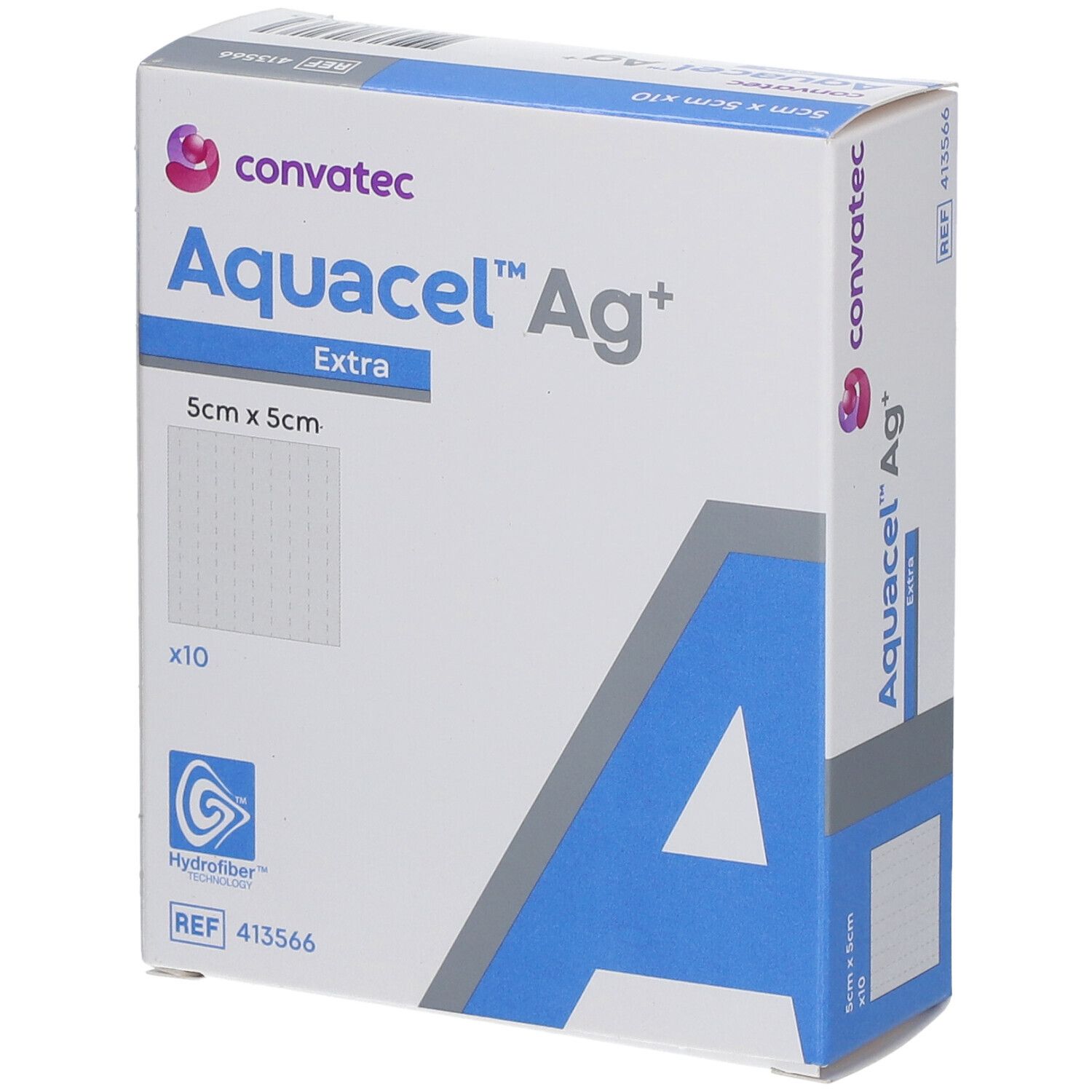 Image of Aquacel™ Ag+ Extra™ Hydrofiber™ 5 x 5 cm