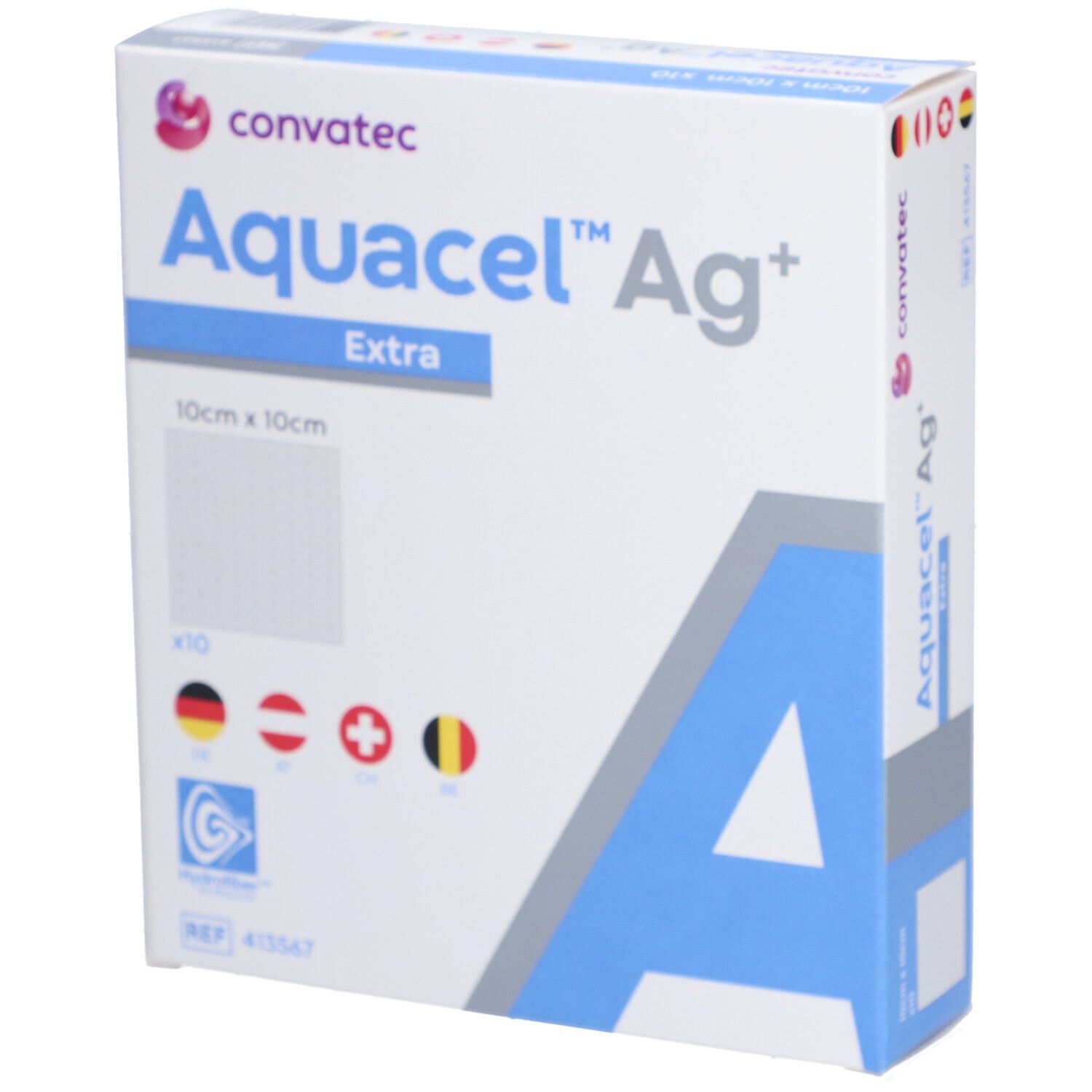 Image of Aquacel™ Ag+ Extra™ Hydrofiber™ Verband 10 x 10 cm