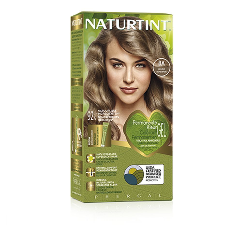 Image of Naturtint permanente Haarfarbe Aschblond 8A