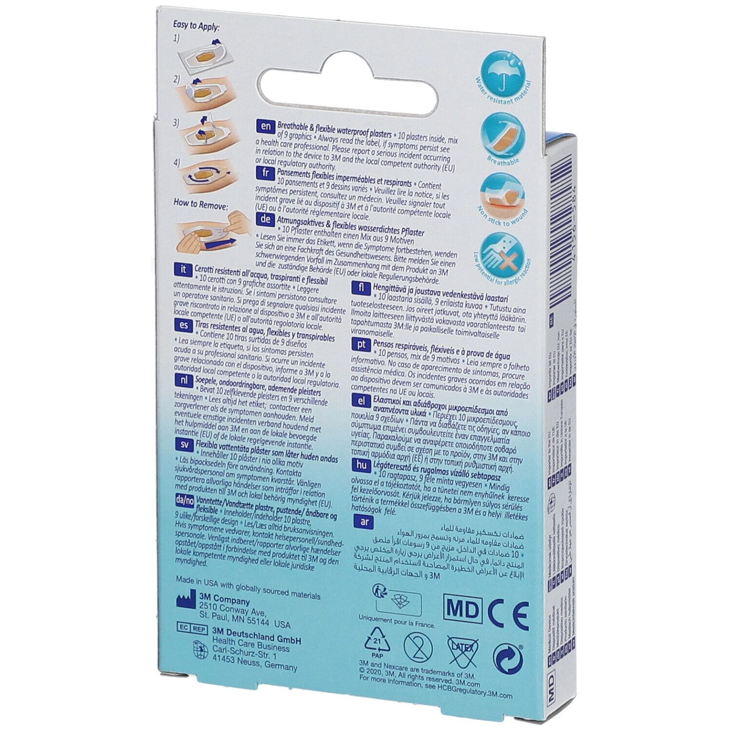 3M Nexcare® Tattoo Aqua Pflaster 26 x 57 mm shopapotheke.ch