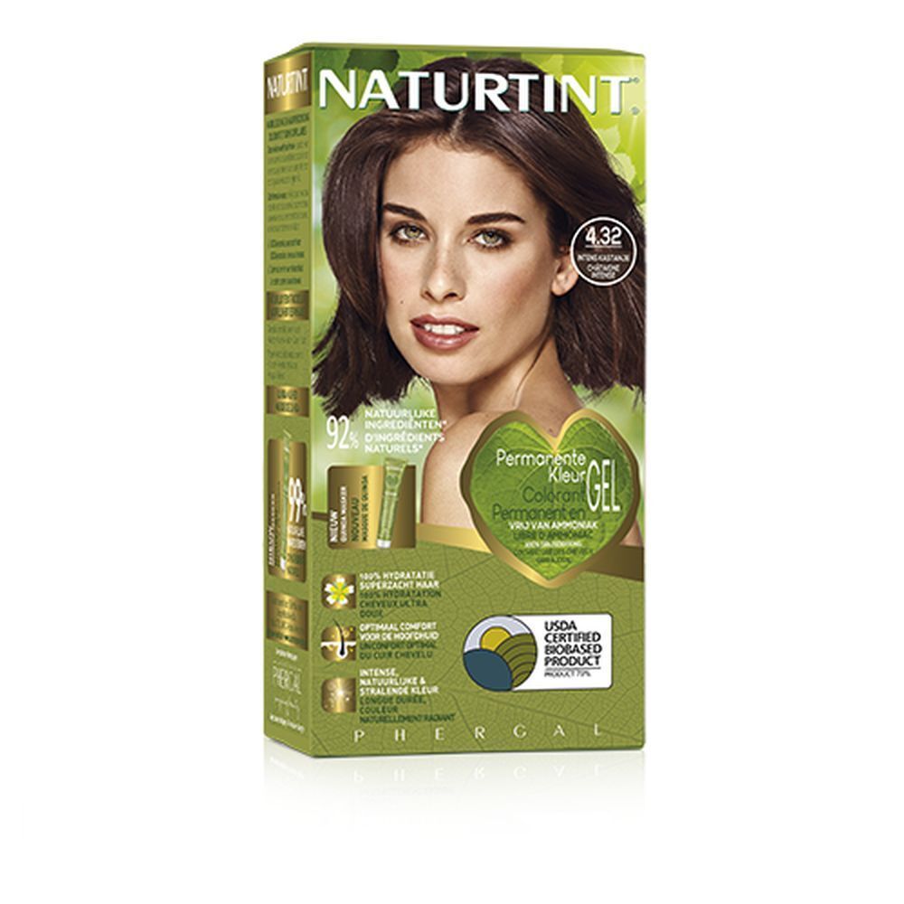 NATURTINT® Dauerhafte Haarfarbe 4.32 Intensivkastanie