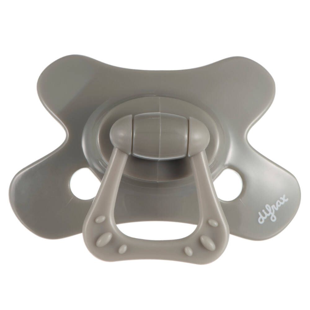 difrax® Schnuller Natural +6 Monate - Clay