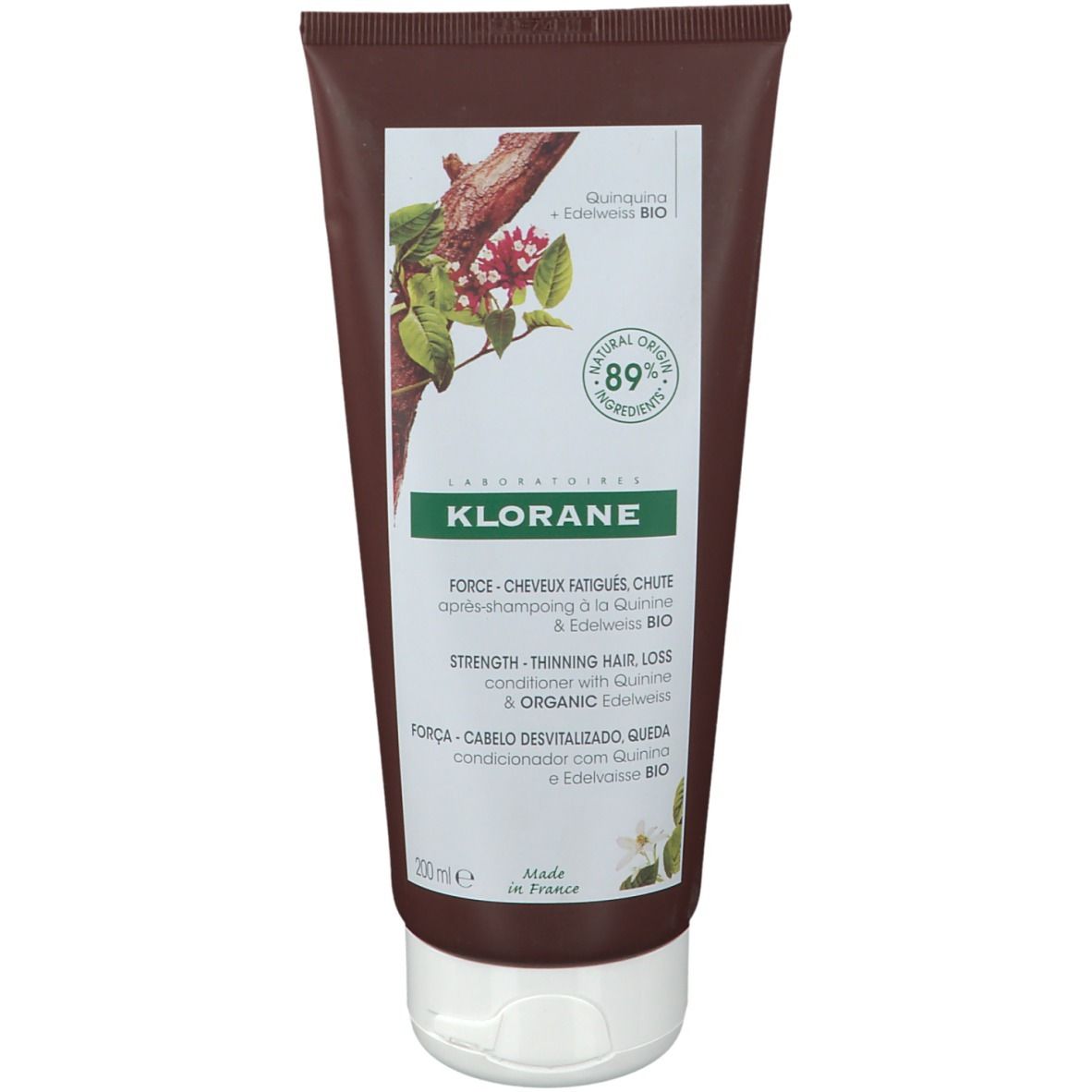 KLORANE Kräftigende Pflegespülung mit Bio-Chinin & Edelweiss