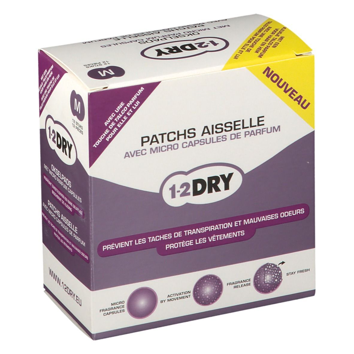 1-2 Dry Achselpads parfümiert