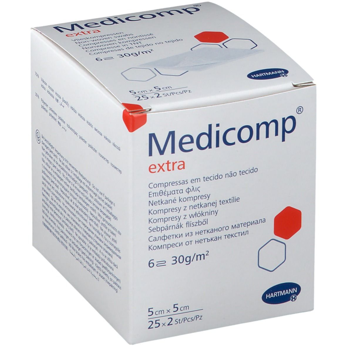 Image of Medicomp® Vlieskompressen steril 5 cm x 5 cm 4lagig