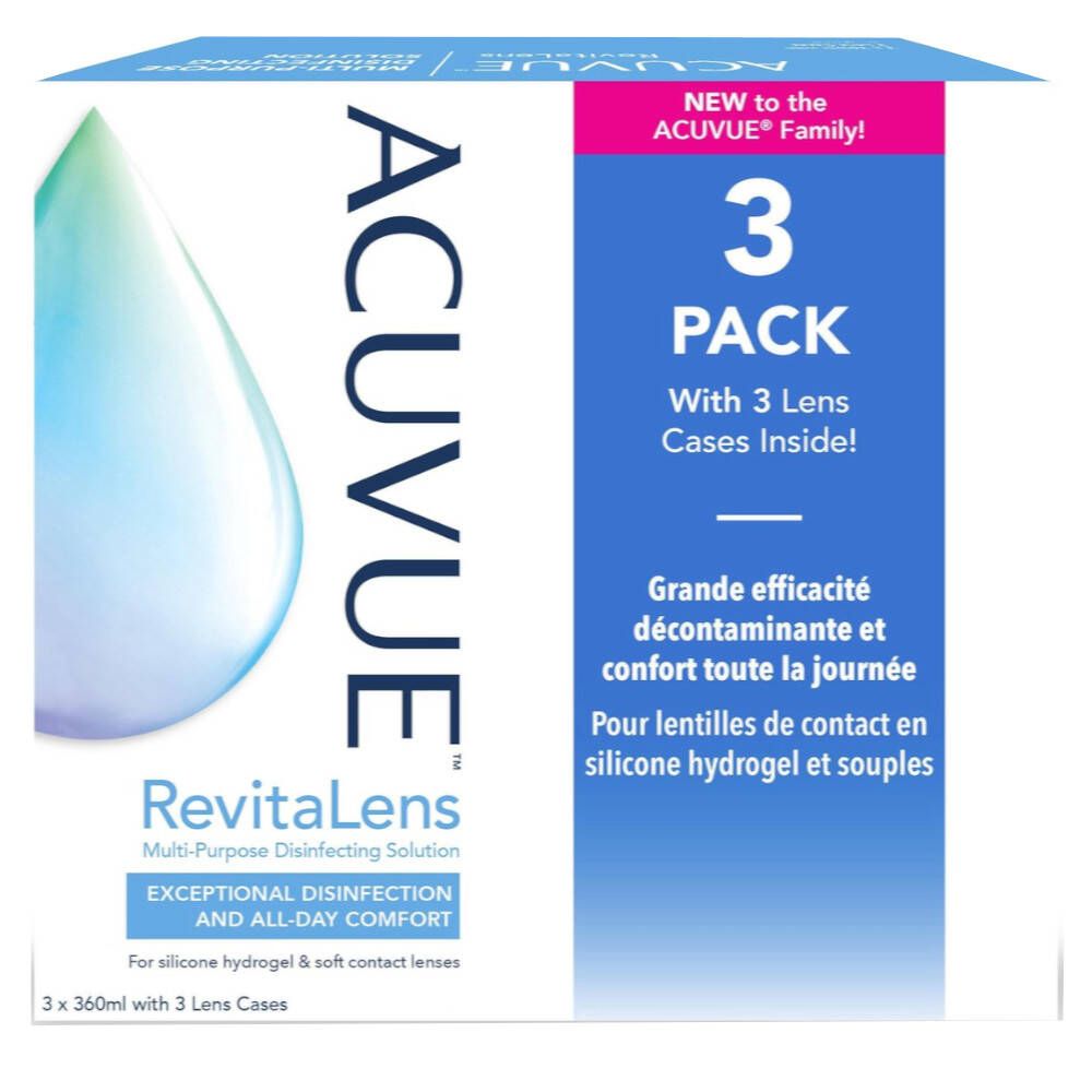 Image of ACUVUE™ RevitaLens Trio + 3 Lense Cases