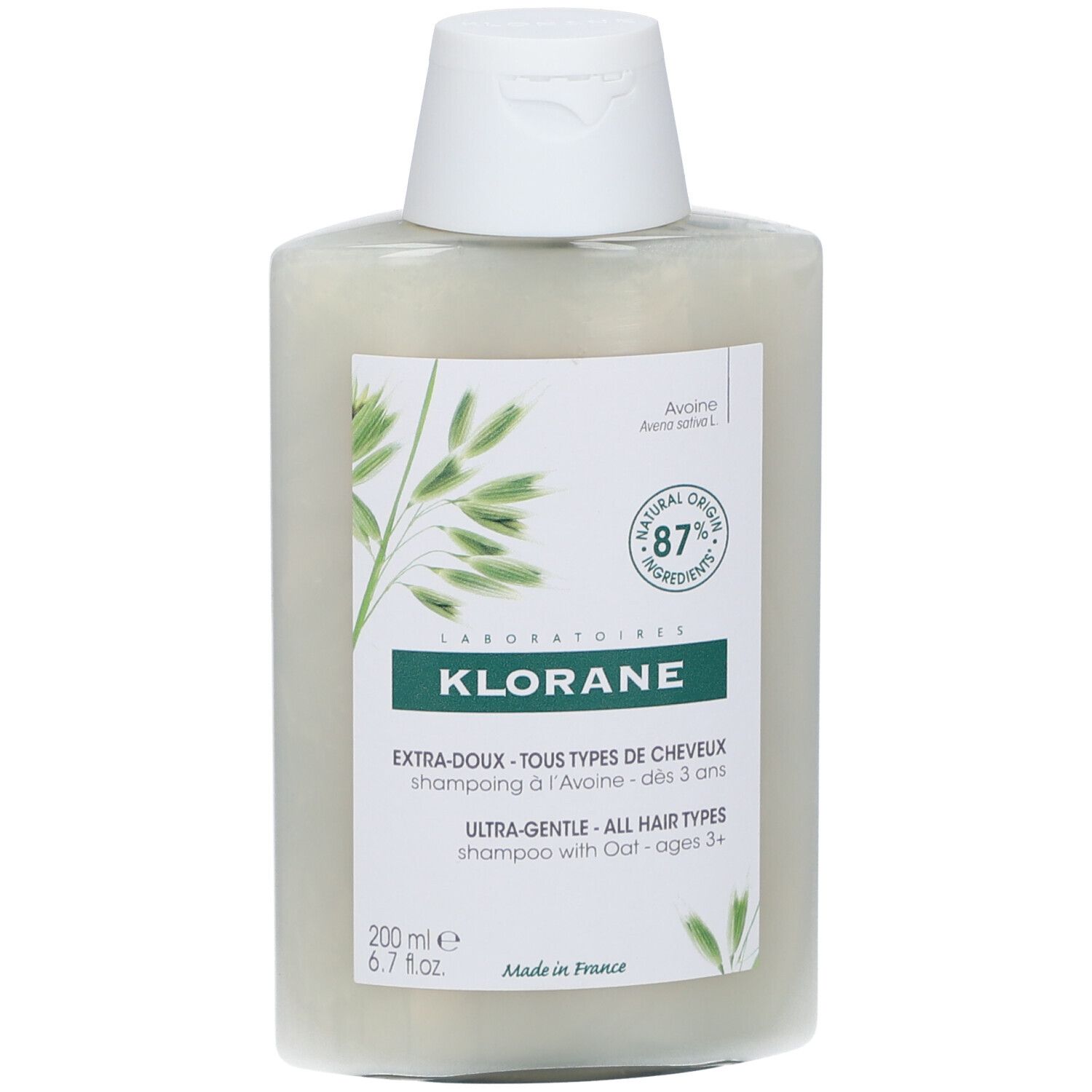 KLORANE Extra mildes Shampoo mit Hafer BIO
