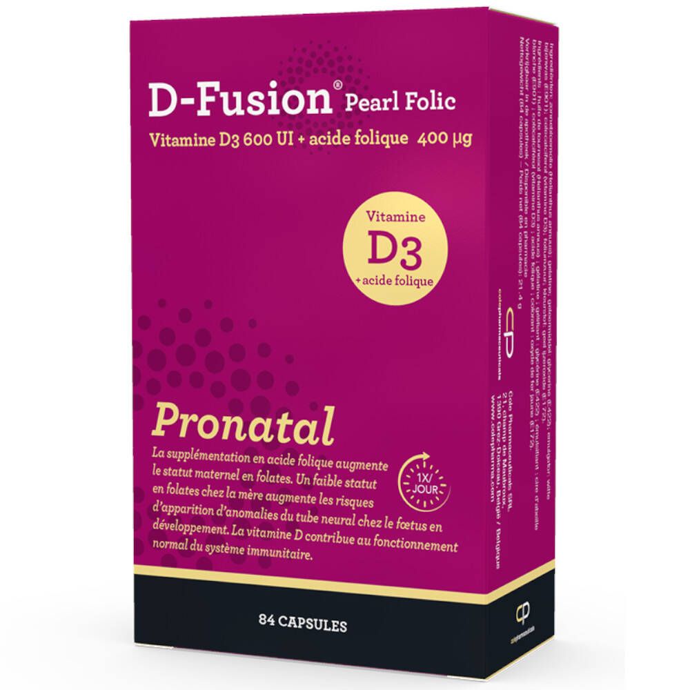 Image of D-Fusion® Pearl Vitamin D3 600 IU + Folsäure 400 µg