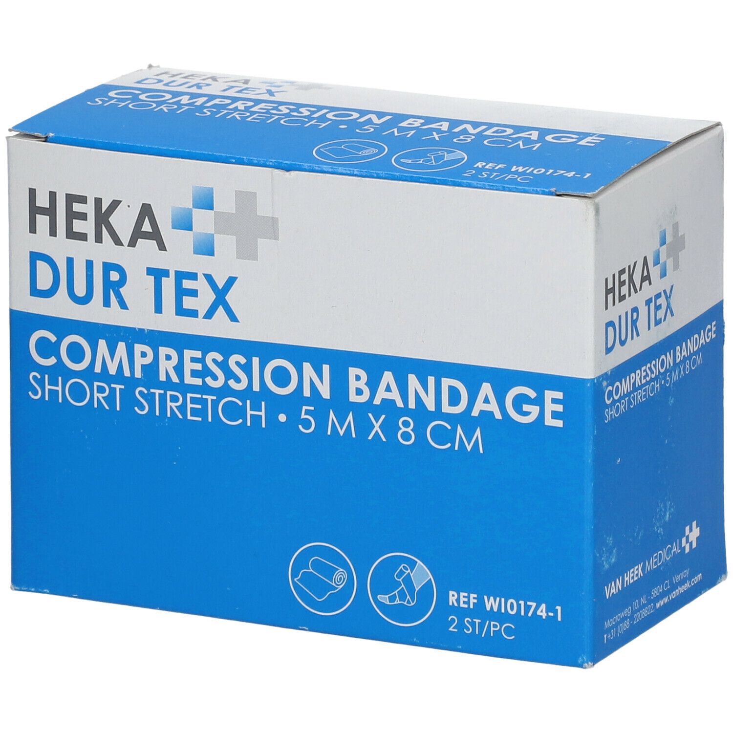 Image of HEKA DUR TEX Kompressionsbandage 5 m x 8 cm