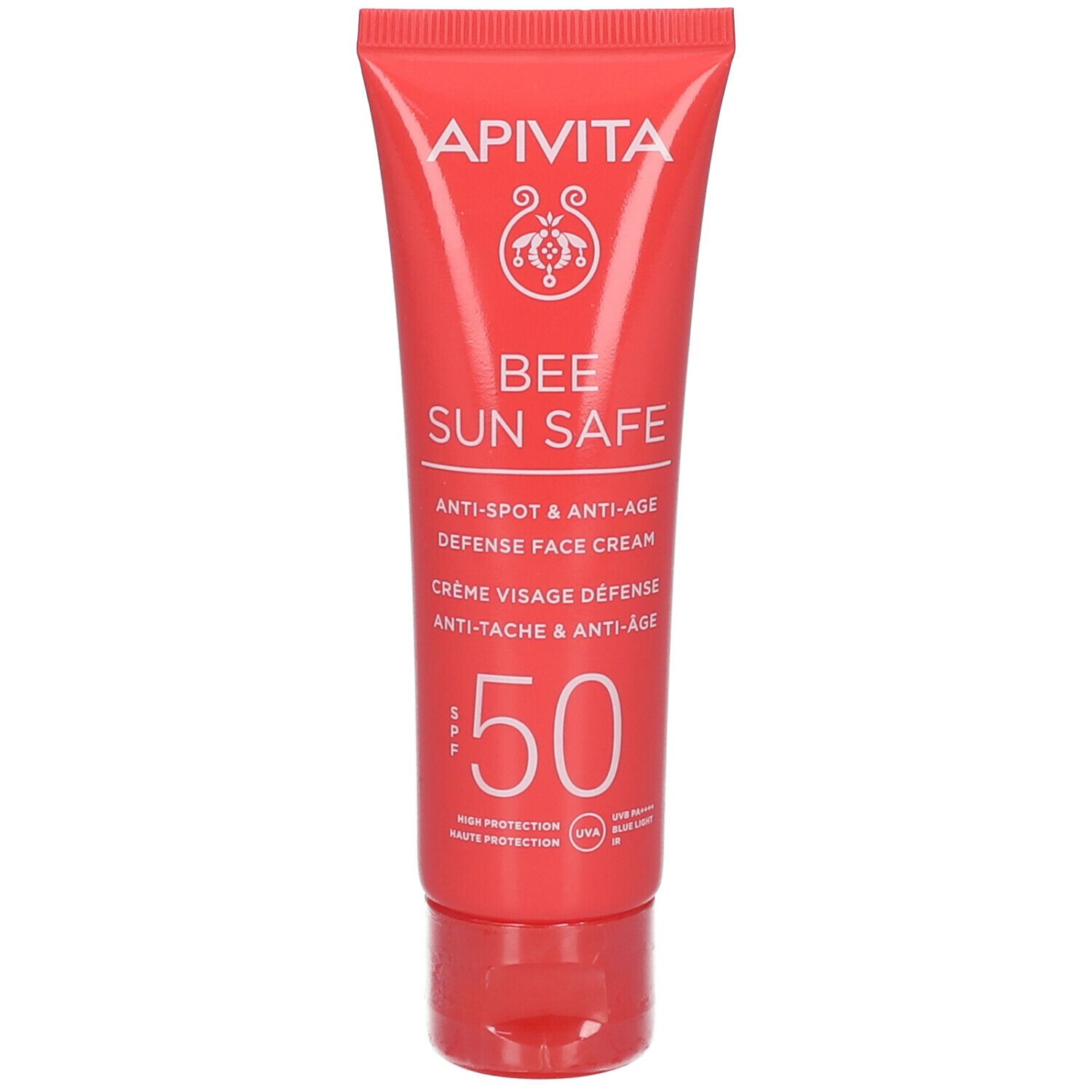 APIVITA BEE SUN SAFE Crème Visage Defense Anti-tache & Anti-âge SPF50