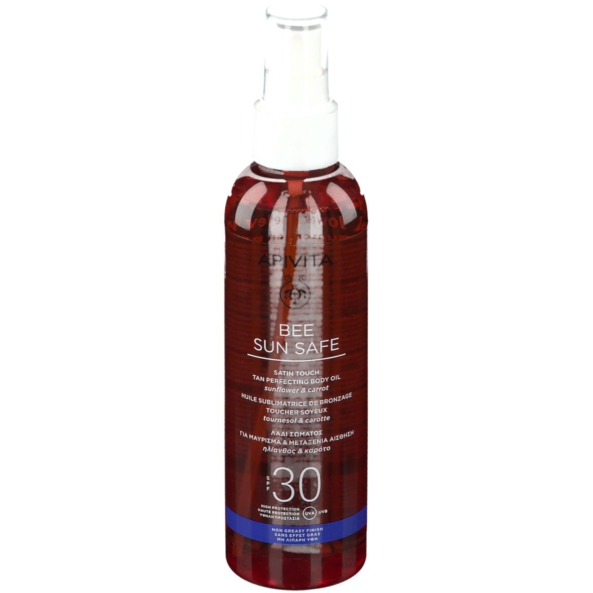 Image of APIVITA Satin Touch Tan Perfecting Body Oil LSF 30