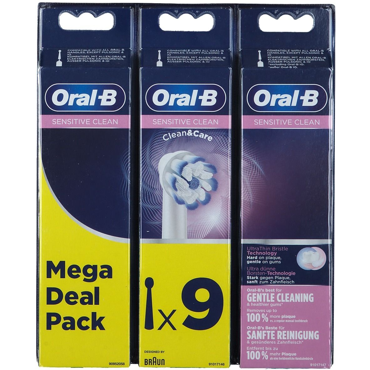 Oral-B Sensitive Clean Technologie Brins Ultra Fins Clean & Care Brossette de rechange