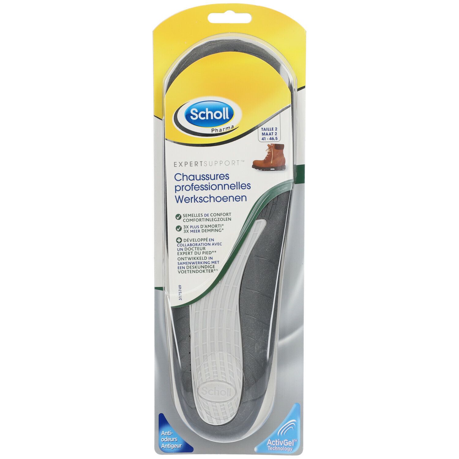 Scholl Pharma Einlagen Arbeitsschuhe Gr. 41-46,5