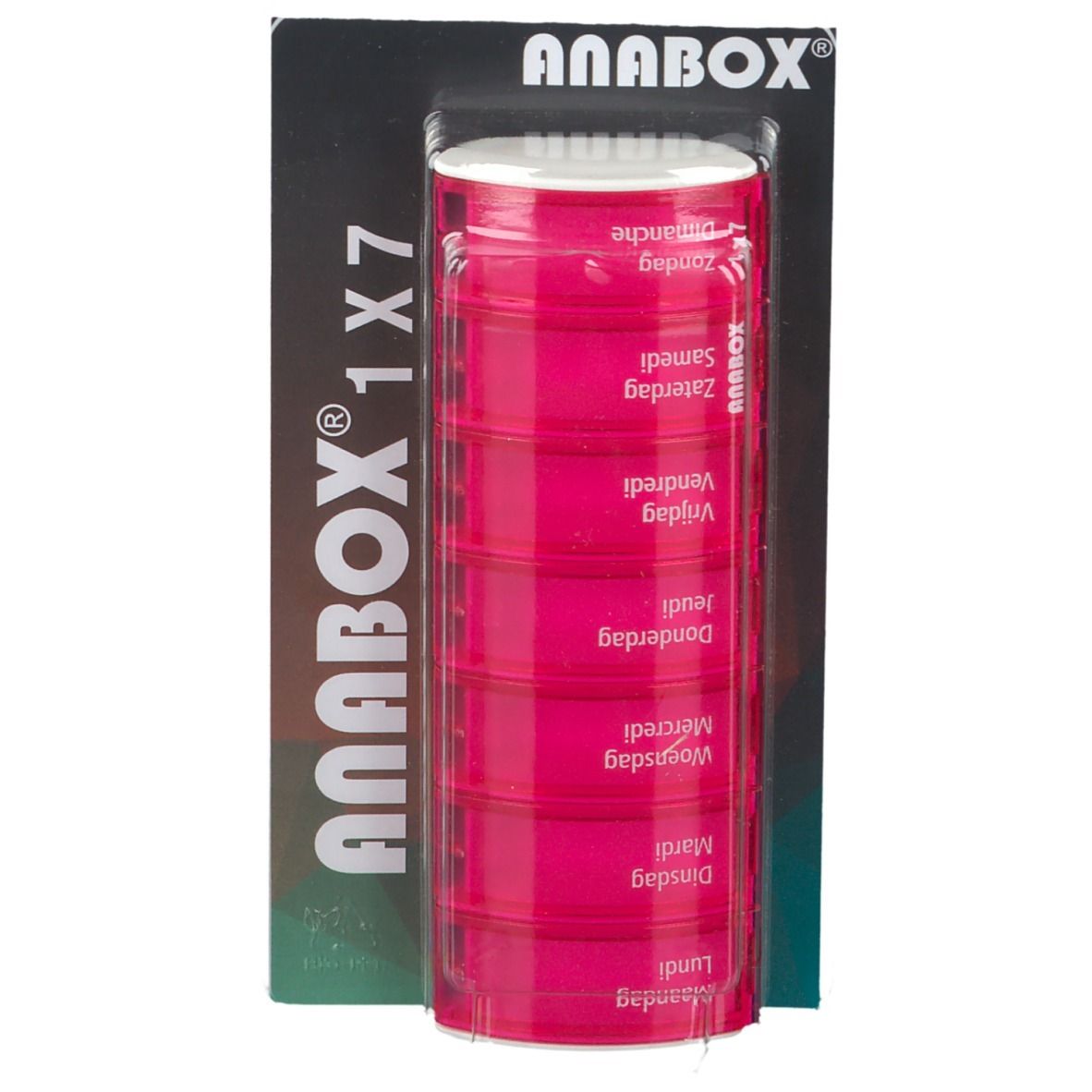 Image of ANABOX® 1x7 Tablettendosierer pink