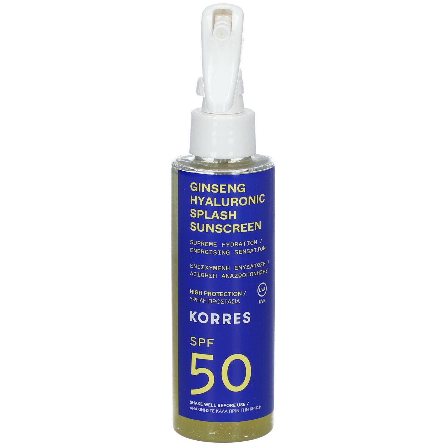 KORRES Ginseng Hyaluronic Splash Spray SPF 50