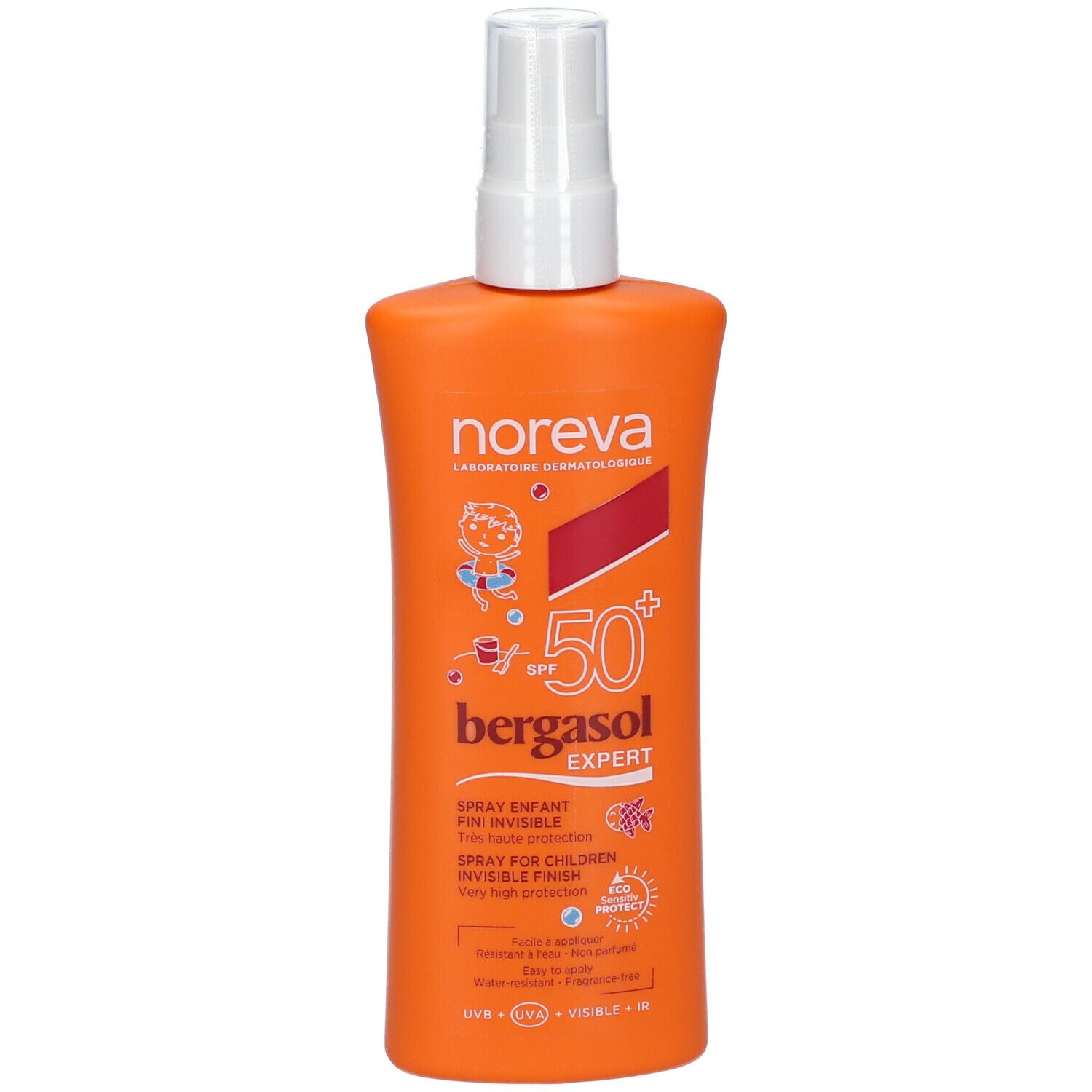 noreva Bergasol EXPERT Sonnenschutzspray für Kinder transparentes Finish LSF 50+
