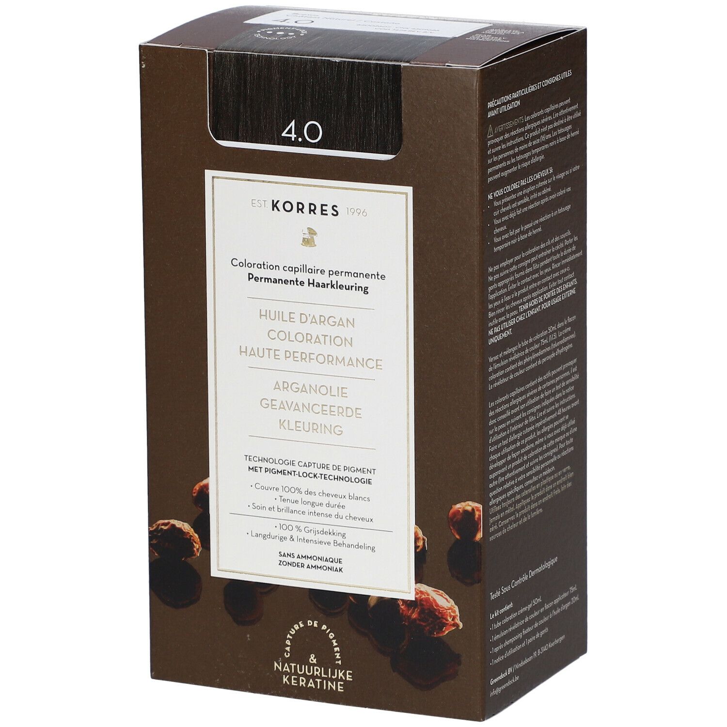 KORRES® Argan-Öl Permanent Coloration 4.0 Kastanienbraun
