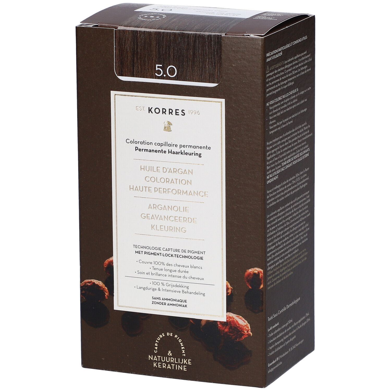 KORRES® Argan-Öl Permanent Coloration 5.0 Hellbraun