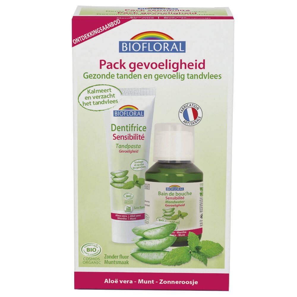 BIOFLORAL Sensitivity Pack - Zahnpasta + Mundspülung