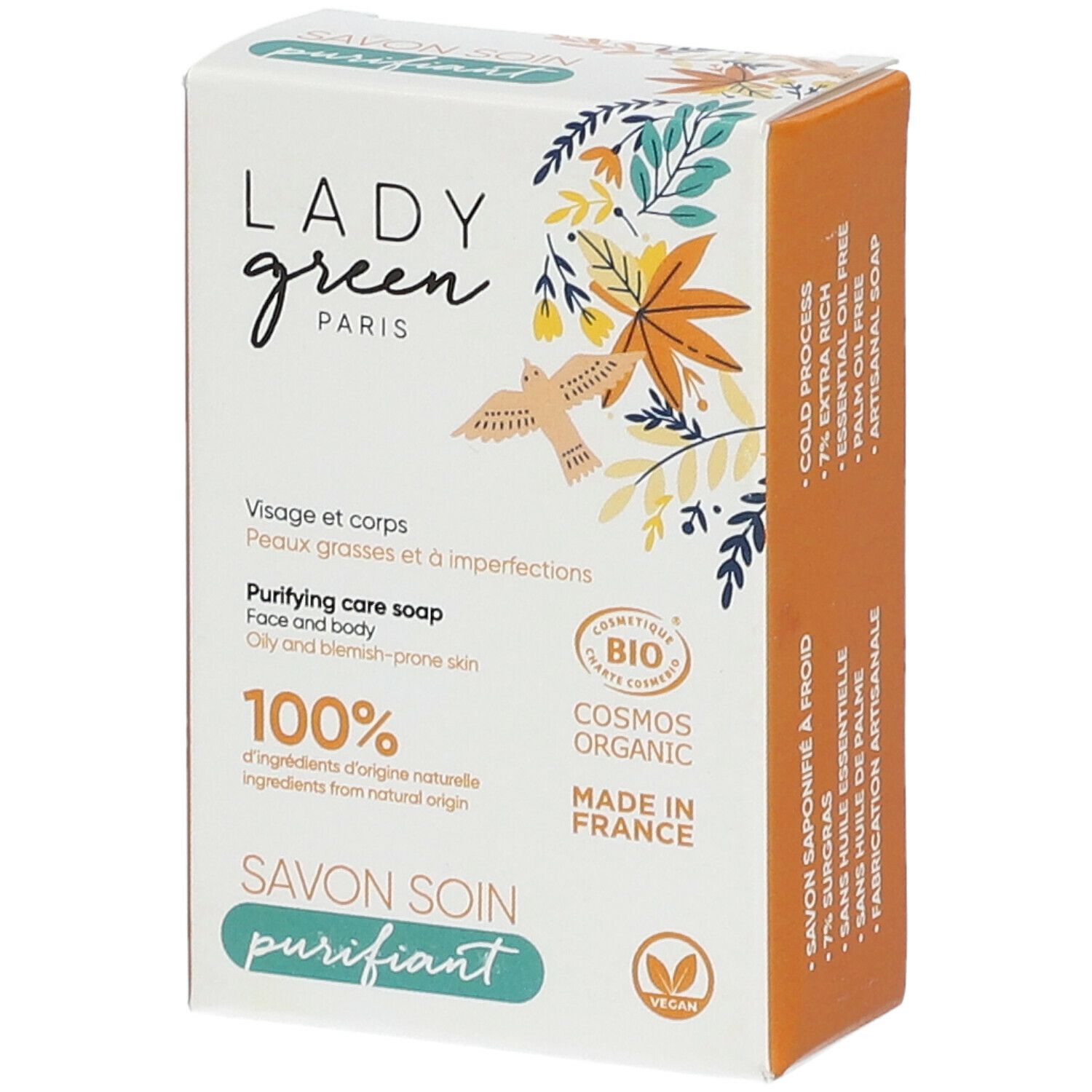 Lady Green Feste Seife Gesicht & Körper Bio