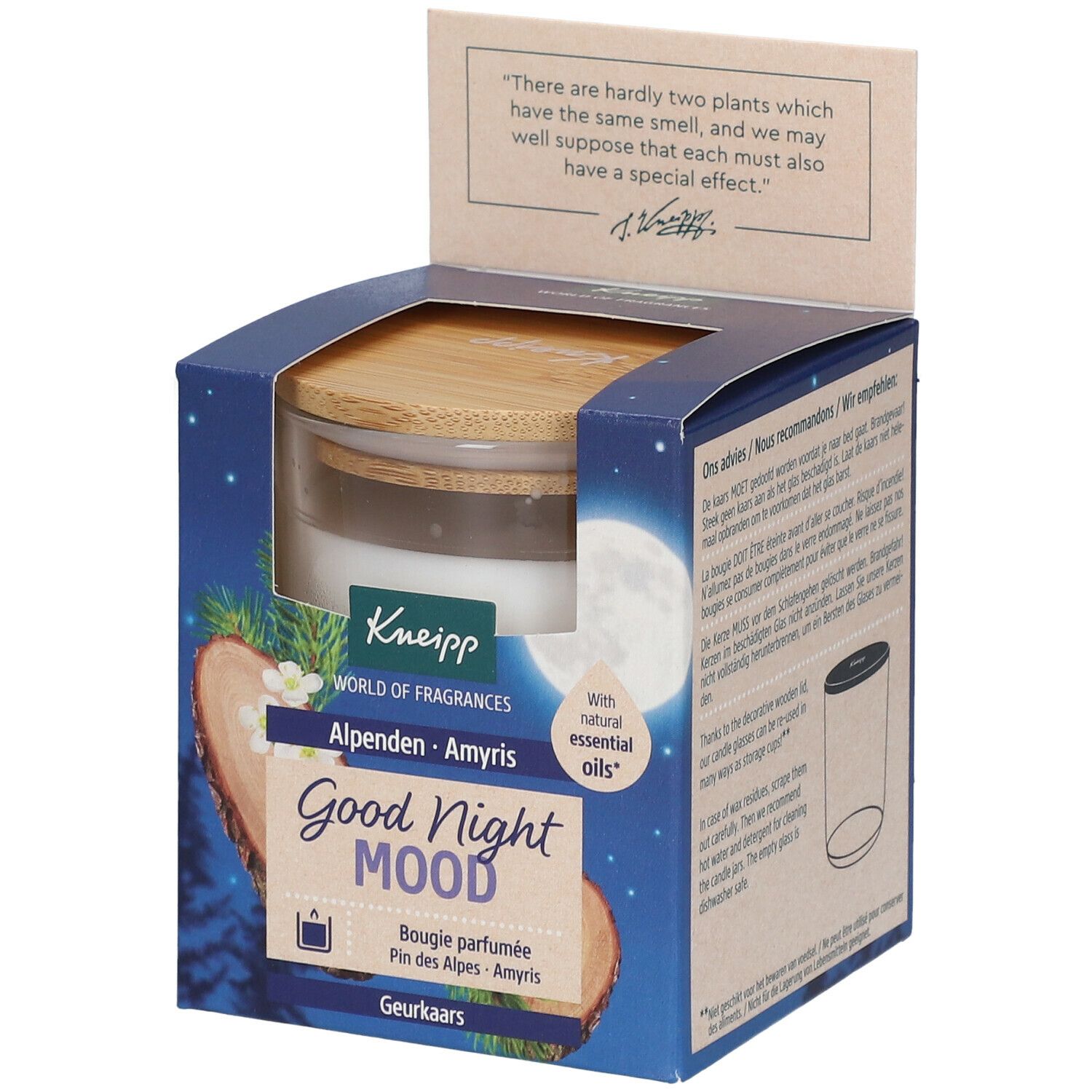 Kneipp® Good Night Mood Alpenkiefer & Amyris Duftkerze