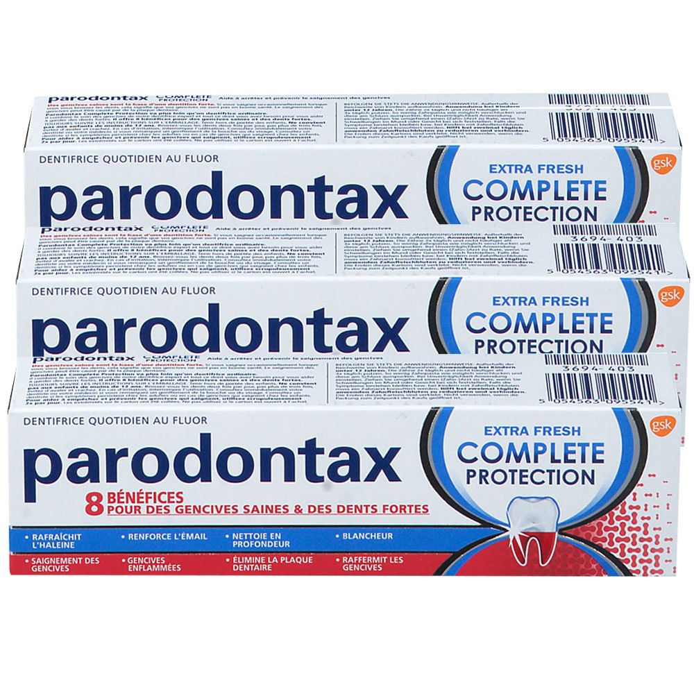 Image of parodontax® Complete Protection Extra Frsh Dreierpack